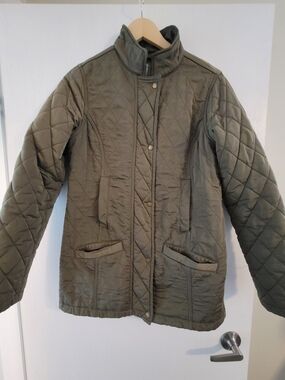 Denver Hayes Quilted Olive Coat